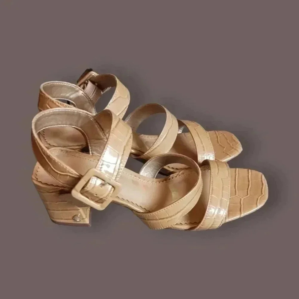 Circus by Sam edelman fisher strappy sandals size 6.5 tan camel color - Picture 3 of 14